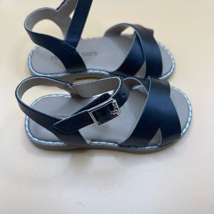 Simple Black Tucker and state toddler sandals